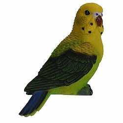 Dekoračný papagáj Andulka, 7 x 10 x 18 cm