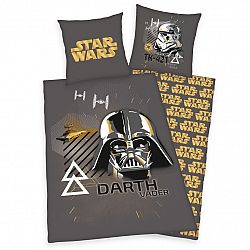 Herding Detské bavlnené obliečky Star Wars Dart Vader, 135 x 200 cm, 80 x 80 cm