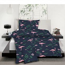 Jahu Bavlnené obliečky Flamingo, 140 x 200 cm, 70 x 90 cm, 40 x 40 cm
