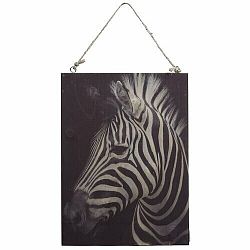 Obraz na dreve Zebra, 28,5 x 20,5 cm