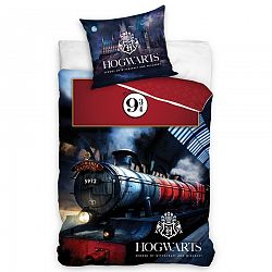 Tiptrade Bavlnené obliečky Harry Potter Rokfortský expres, 140 x 200 cm, 70 x 90 cm