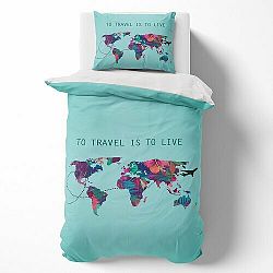 Towee Bavlnené obliečky Travel the World, 140 x 200 cm, 70 x 90 cm